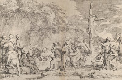 صلب Polycrates الطاغية بعد أسره من قبل الفرس ، كاليفورنيا. 1662. بواسطة سلفاتور روزا