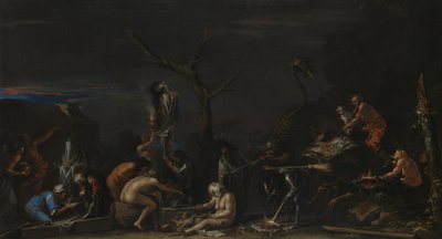 السحرة في تعويذتهم ، ج. 1646 بواسطة سالفاتور روزا