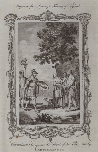 خيانة كاراكتاكوس في أيدي الرومان بواسطة كارتيسماندوا (نقش) بواسطة صموئيل (بعد) الحيتان