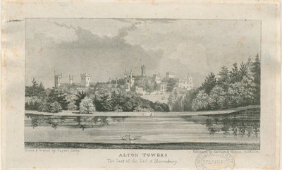 ألتون "دير" (الآن أبراج ألتون): طباعة حجرية ، بدون تاريخ [حوالي 1839] (طباعة) بواسطة صموئيل راينر