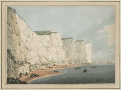 الأسطول قبالة الساحل ، بيتشي هيد ، ج. 1790-1805. بواسطة صموئيل اتكينز