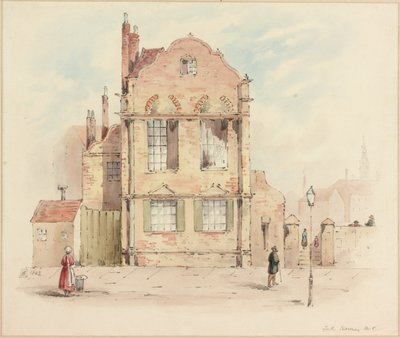 فورث هاوس ، نيوكاسل أبون تاين ، 1843 (قلم رصاص ومرحاض على ورق) بواسطة صموئيل بيلستون