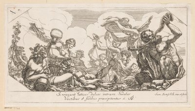Bacchanaal تصميمات مختلفة (عنوان المسلسل) Opera Varia Historica، Poetica & Iconologica (عنوان المسلسل) بواسطة Monogrammist IG (شريجفر)