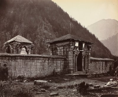 المعبد في Naveshera ، كشمير ، الهند ، 1864. بواسطة صموئيل بورن