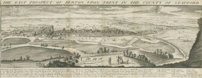 جسر ومدينة بورتون أبون ترينت: نقش ، بدون تاريخ [1696-1779] (طباعة) بواسطة صموئيل باك