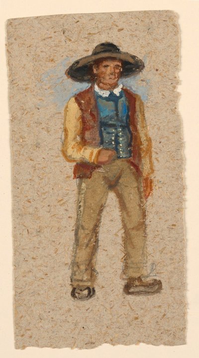 رسم، رسم تخطيطي. فلاح فرنسي، 1874 بواسطة صموئيل كولمان