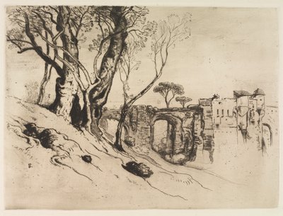 أشجار الزيتون في الريفييرا ، ج. 1875. بواسطة صموئيل كولمان