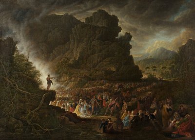 Saint John Preaching in the Wilderness بواسطة صموئيل كولمان