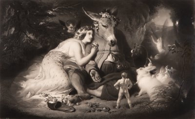 حلم شكسبير ليلة منتصف الصيف ، الفصل الرابع ، المشهد الأول ، نوفمبر 1857. بواسطة صموئيل كوزينز