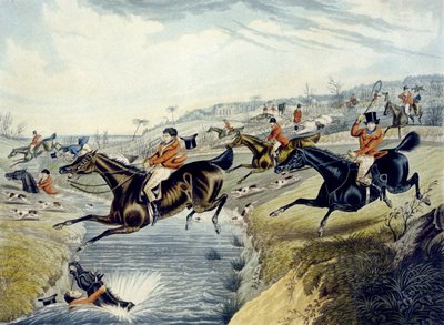The Grand Leicestershire Fox Hunt ، اللوحة 2 ، نقشها تشارلز هانت بواسطة صموئيل هنري (بعد) ألكين