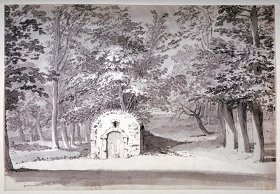 منزل أو قناة ثلجية في غرينتش بارك ، لندن ، 1772 بواسطة صموئيل هيرونيموس جريم