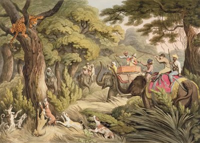 إطلاق النار على ليوبارد ، من أورينتال فيلد سبورتس ، حانة. بقلم إدوارد أورم ، 1807 (طباعة) بواسطة Samuel Howett