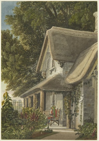 The Lodge, Broomwell House, Brislington, c.1824 (pencil & watercolor on paper) بواسطة صموئيل جاكسون