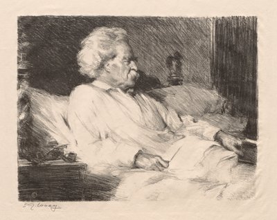 مارك توين بواسطة Samuel Johnson Woolf