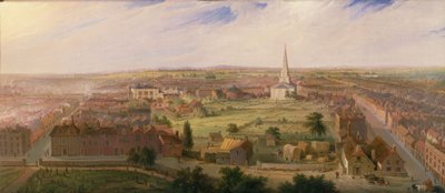 برمنغهام من قبة كنيسة القديس فيليب 1821 بواسطة Samuel Lines