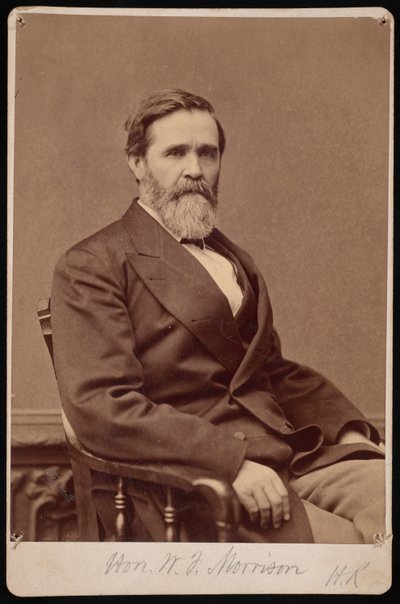 صورة هون. دبليو إف موريسون ، بين عامي 1876 و 1880. بواسطة صموئيل مونتاج فاسيت