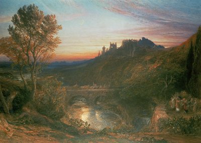 المدينة عند الغروب بواسطة Samuel Palmer