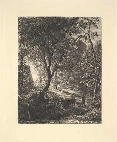 كوخ Herdsmans ، أو الغروب ، 1880. بواسطة صموئيل بالمر
