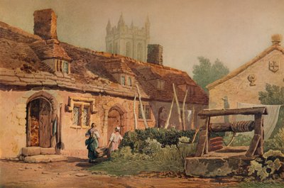 الأكواخ في غلاستونبري ، c1819 بواسطة صموئيل بروت