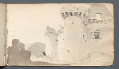 كراسة الرسم: القلعة المدمرة ، 1814. بواسطة صموئيل بروت