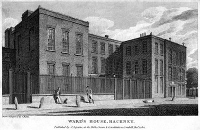 Wards House ، Hackney ، لندن ، 1805. بواسطة صموئيل رولي