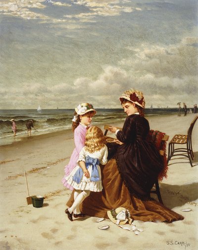 على شاطئ البحر ، 1881 بواسطة صموئيل كار