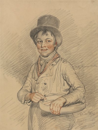 صبي مع سلة بواسطة Samuel de Wilde