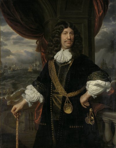 صورة لماثيوس فان دن بروكي (1620-1685). مستشار جزر الهند بواسطة صموئيل فان هوغستراتن