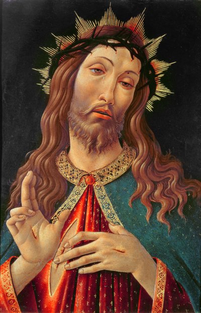 Ecce Homo ، أو The Redeemer ، c.1474 (تمبرا على اللوحة) بواسطة Sandro (Attr. To) Botticelli
