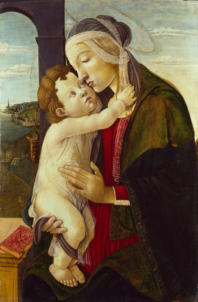 العذراء والطفل 1480-1500. الفنانين: ساندرو بوتيتشيلي ، غير معروف. بواسطة ساندرو بوتيتشيلي