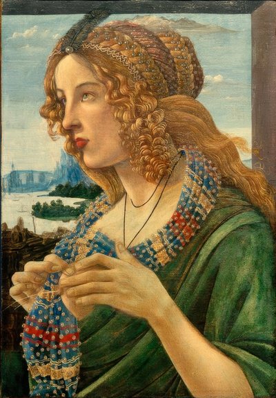 صورة مجردة لامرأة (Simonetta Vespucci؟) بواسطة ساندرو بوتيتشيلي
