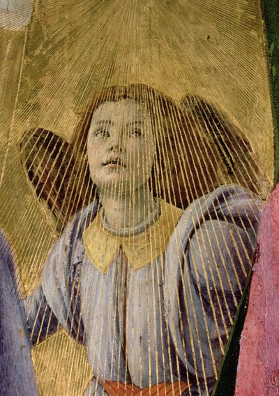 Angel ، من تتويج العذراء ، c.1488-90 درجة حرارة على لوحة التفاصيل 44363 بواسطة ساندرو بوتيتشيلي