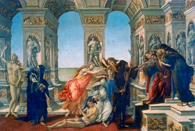 Calumny of Apelles ، 1497-1498 بواسطة ساندرو بوتيتشيلي