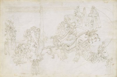 رسم توضيحي للكوميديا الإلهية لدانتي أليغييري بورجاتوريو 31 ، 1480-1490 بواسطة ساندرو بوتيتشيلي
