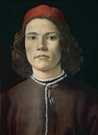 صورة لشاب ، c.1480-85 (درجة الحرارة والزيت على اللوحة) بواسطة ساندرو بوتيتشيلي