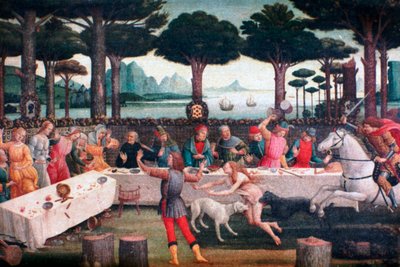 المأدبة في غابة الصنوبر ، 1482-1483 بواسطة ساندرو بوتيتشيلي