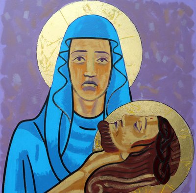 يسوع ينزل من الصليب بواسطة Sara Hayward