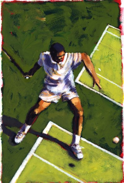 لاعب تنس ، 2009 (أكريليك) بواسطة سارة هايوارد