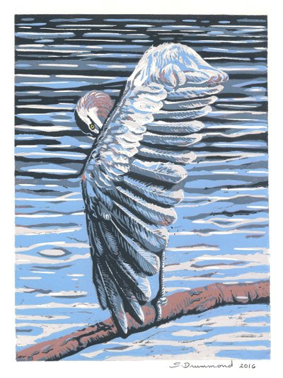 انعكاس، 2016 (لوحة) بواسطة سارة دروموند