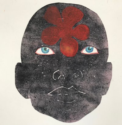 "حياة السود مهمة" 2020، (monoprint) بواسطة سارة طومسون إنجلز