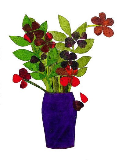 وعاء بنفسجي 2020 (Monoprint) بواسطة سارة طومسون إنجلز