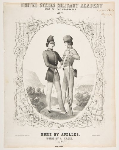 الأكاديمية العسكرية للولايات المتحدة: أغنية الخريجين ، 1852. بواسطة ساروني وشركاه