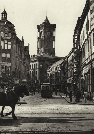 برلين: Rathaus ؛ قاعة المدينة (صورة b / w) بواسطة ساشا ستون