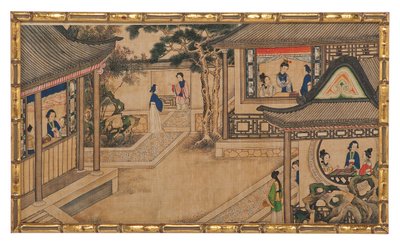 مشهد من بين أربعة وعشرين مشهدًا من فيلم Dream of the Red Chamber بواسطة المدرسة الصينية