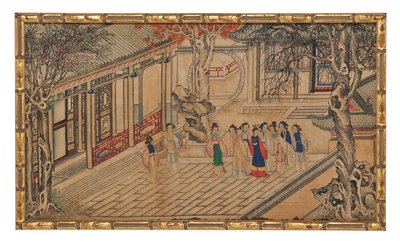 مشهد من بين أربعة وعشرين مشهدًا من فيلم Dream of the Red Chamber بواسطة المدرسة الصينية