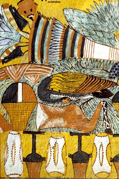 مصر القديمة، اللوحة الجدارية مقبرة سنيدجم، دير المدينة، طيبة، مقبرة النبلاء بواسطة المدرسة المصرية
