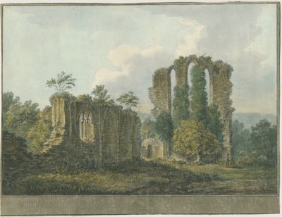 دير كروكسدين: الرسم بالألوان المائية ، و [1805] (رسم) بواسطة مدرسة اللغة الإنجليزية