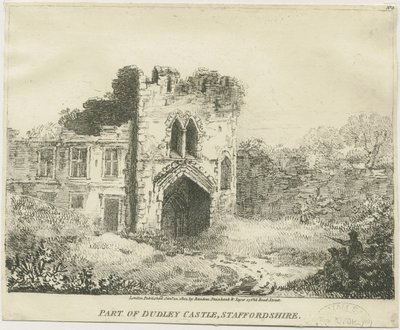 قلعة دودلي - The Gatehouse: الطباعة الحجرية ، nd [c 1801] (طباعة) بواسطة مدرسة اللغة الإنجليزية