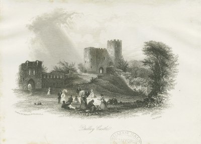 قلعة دودلي - The Keep: نقش على الفولاذ (نقش) ، بدون تاريخ [عام 1841] (طباعة) بواسطة مدرسة اللغة الإنجليزية