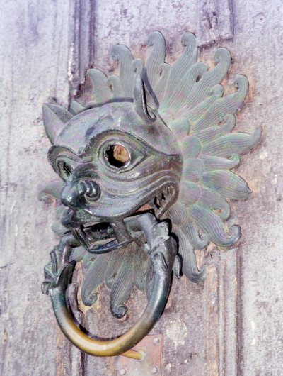 كاتدرائية دورهام ، Knocker ، نسخة أصلية من البرونز من القرن الثاني عشر (صورة) بواسطة مدرسة اللغة الإنجليزية